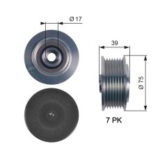 GATES OAP7119 — Fulie cu roată liberă alternator