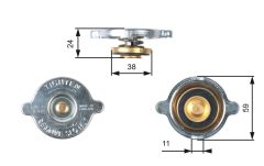 GATES RC119 — Bușon radiator