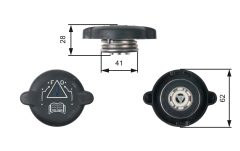 GATES RC219 — Крышка расширительного бачка