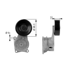 GATES T38170 — Натяжитель клинового зубчатого ремня