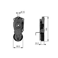 GATES T38405 — Întinzător curea trapezoidală dințată