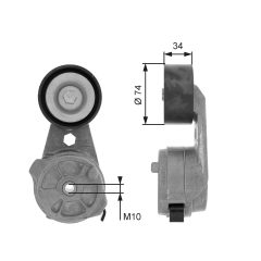 GATES T38601 — Întinzător curea trapezoidală dințată