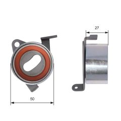 GATES T41004 — Rolă întinzătoare curea distribuție