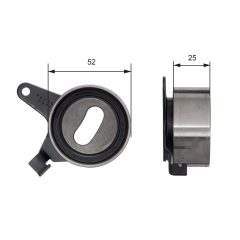 GATES T41031 — Натяжной ролик ремня ГРМ