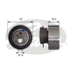 GATES T41091 — Натяжной ролик ремня ГРМ