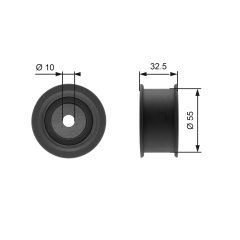 GATES T41101A — Rolă ghidaj curea distribuție