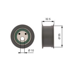 GATES T42041A — Rolă întinzătoare curea distribuție