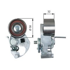 GATES T43133 — Rolă întinzătoare curea distribuție
