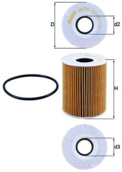 KNECHT OX 776D — Масляный фильтр