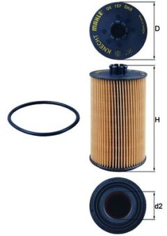 KNECHT OX 157D — Filtru de ulei