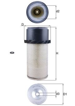 KNECHT LX 649 — Воздушный фильтр