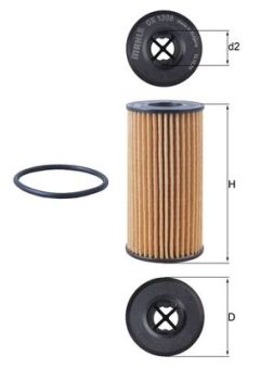 KNECHT OX 1308D — Масляный фильтр