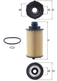KNECHT OX 1310D — Filtru de ulei