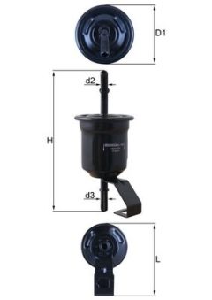 KNECHT KL 1161 — Filtru combustibil
