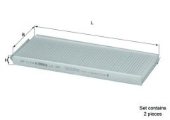 KNECHT LA 391/S — Фильтр, воздух во внутренном пространстве