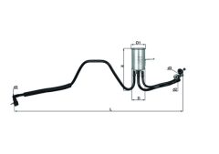 KNECHT KL 544 — Filtru combustibil