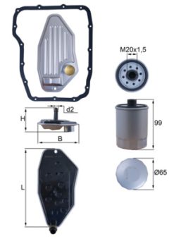 KNECHT HX 276 KIT — Гидрофильтр, автоматическая коробка передач