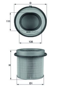 KNECHT LX 670 — Filtru de aer
