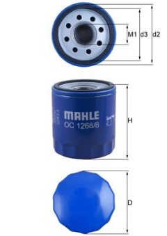 KNECHT OC 1268/8 — Filtru de ulei