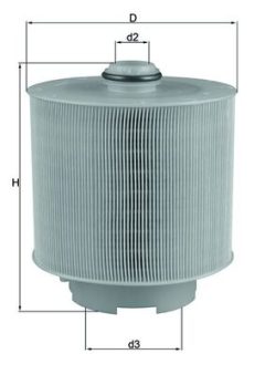 KNECHT LX 1006/2D — Воздушный фильтр