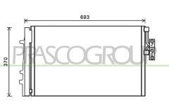 PRASCO BM804C003 — Радиатор кондиционера