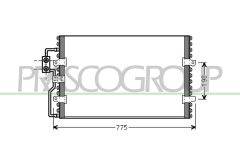 PRASCO CI053C001 — Радиатор кондиционера