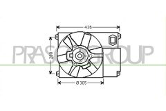 PRASCO CI950F001 — Ventilator radiator motor