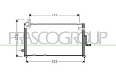 PRASCO DW322C001 — Радиатор кондиционера