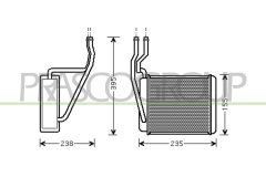 PRASCO FD340H001 — Радиатор печки