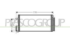 PRASCO FT137C001 — Radiator aer condiționat