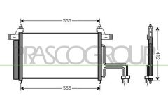 PRASCO FT420C001 — Radiator aer condiționat