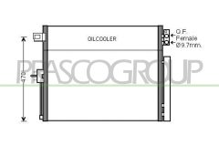 PRASCO JE022C001 — Радиатор кондиционера
