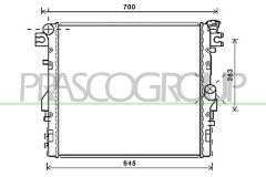 PRASCO JE422R001 — Radiator răcire motor