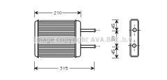 PRASCO KA6007 — Radiator încălzire habitaclu