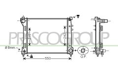 PRASCO LA004R001 — Radiator răcire motor