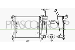 PRASCO LA004R002 — Radiator răcire motor
