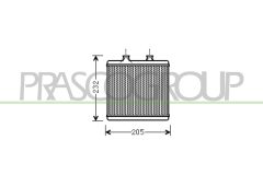 PRASCO ME029H001 — Радиатор печки