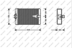PRASCO ME035H001 — Radiator încălzire habitaclu