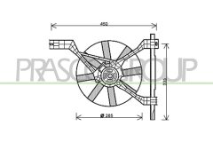 PRASCO ME304F003 — Ventilator radiator motor