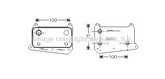 PRASCO MS3376 — Radiator ulei motor