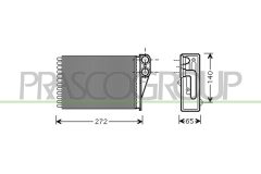 PRASCO PG320H001 — Radiator încălzire habitaclu