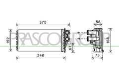 PRASCO PG520H001 — Радиатор печки
