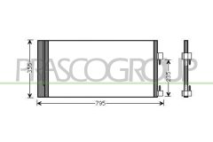 PRASCO RN086C001 — Radiator aer condiționat
