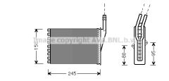 PRASCO RTA6249 — Радиатор печки