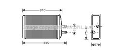 PRASCO SA6016 — Radiator încălzire habitaclu