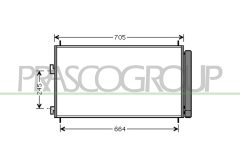 PRASCO TY287C001 — Радиатор кондиционера