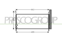 PRASCO TY352C001 — Радиатор кондиционера