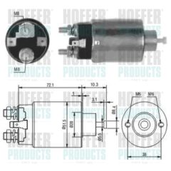 HOFFER 46027 — Втягивающее реле стартера