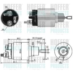 HOFFER 46033 — Втягивающее реле стартера