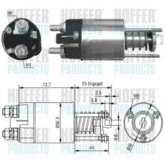 HOFFER 46045 — Втягивающее реле стартера